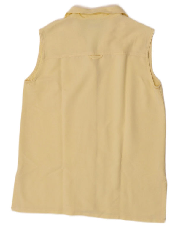 My Own Blusa sin mangas para mujer UK 42 Viscosa amarilla mediana