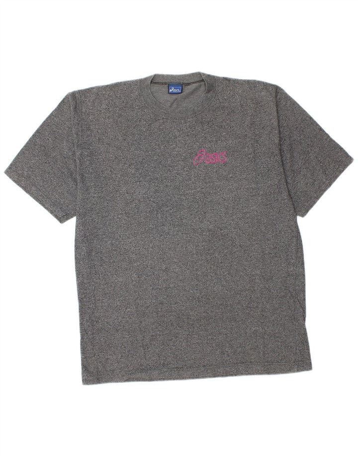 Camiseta Asics Hombre Top Algodón Moteado Gris Medio