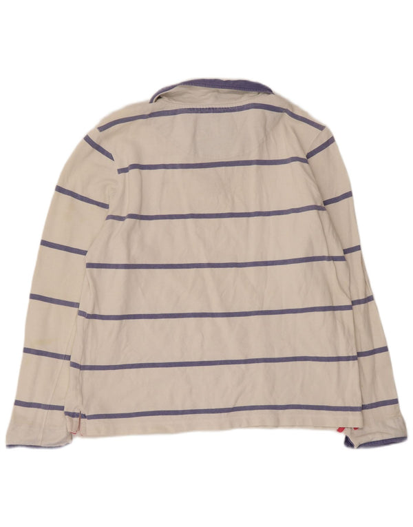 Crew Clothing Camiseta para mujer de manga larga UK 40 Grande Algodón a rayas blancas