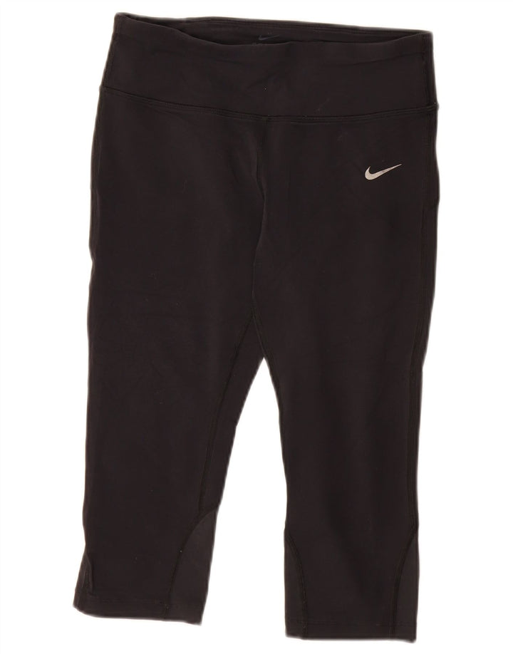 Nike Leggings Capri Dri Fit para Mujer UK 8 Small Black Nylon
