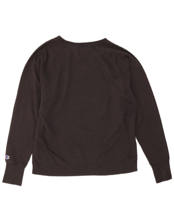 Champion Sudadera Gráfica para Mujer Jersey UK 18 XL Poliéster Negro