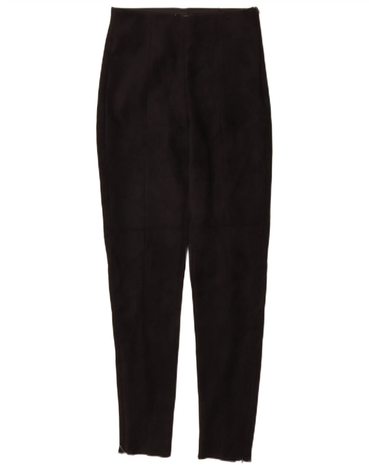 ZARA Mujer Pantalón Casual Pitillo XS W24 L27 Negro