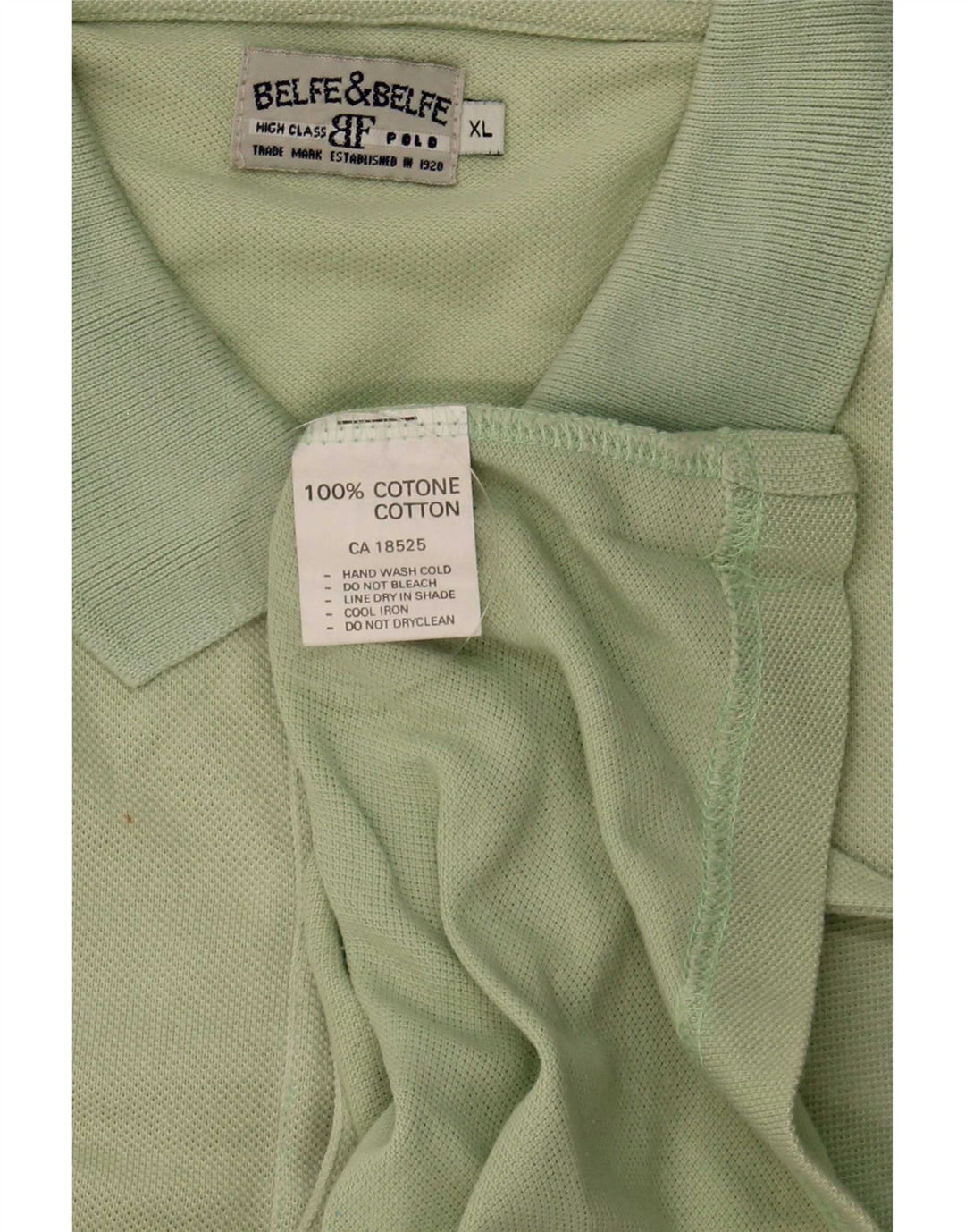 Belfe & Belfe Polo Hombre XL Algodón Verde