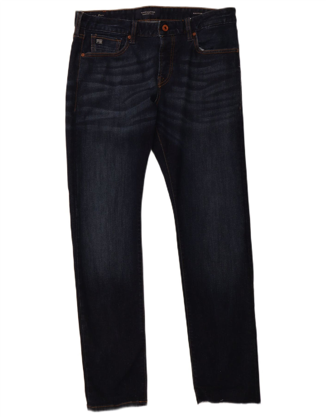 SCOTCH & SODA Vaqueros ajustados Ralston para hombre W31 L32 Algodón azul marino