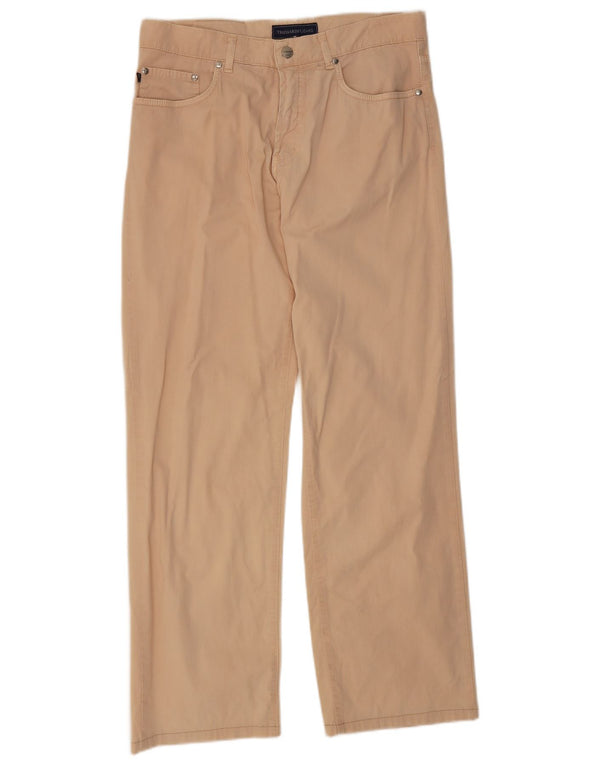 Pantalón Casual Hombre Trussardi Recto W34 L29 Algodón Beige