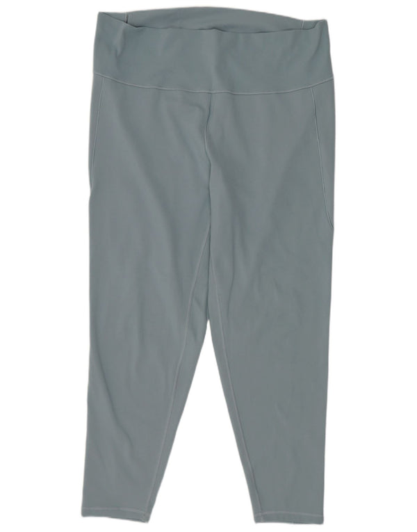 Leggings cortos Adidas para mujer ES 24/26 2XL W36 L25 Poliéster azul
