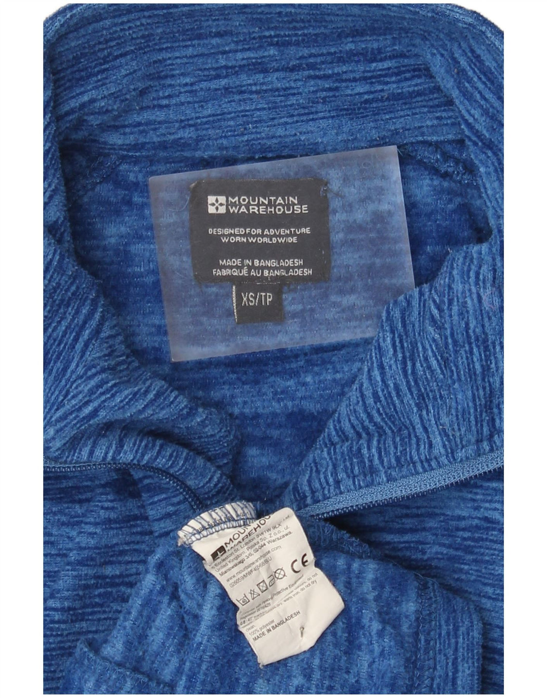 Mountain Warehouse Chaqueta polar para hombre ES 34 XS Poliéster moteado azul