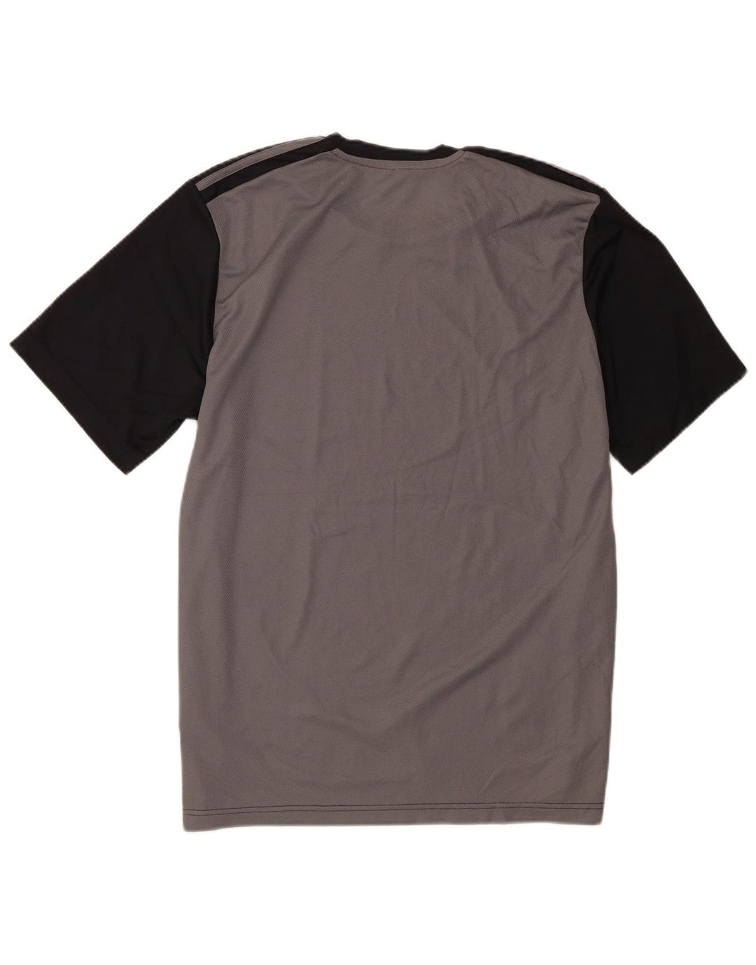 Adidas Hombre Camiseta Top Grande Negro Colorblock Poliéster