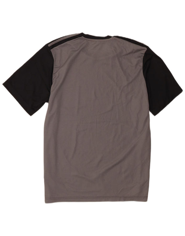 Adidas Hombre Camiseta Top Grande Negro Colorblock Poliéster