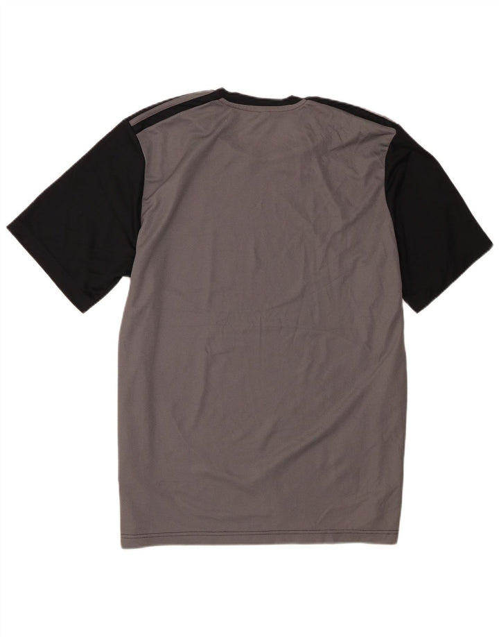 Adidas Hombre Camiseta Top Grande Negro Colorblock Poliéster