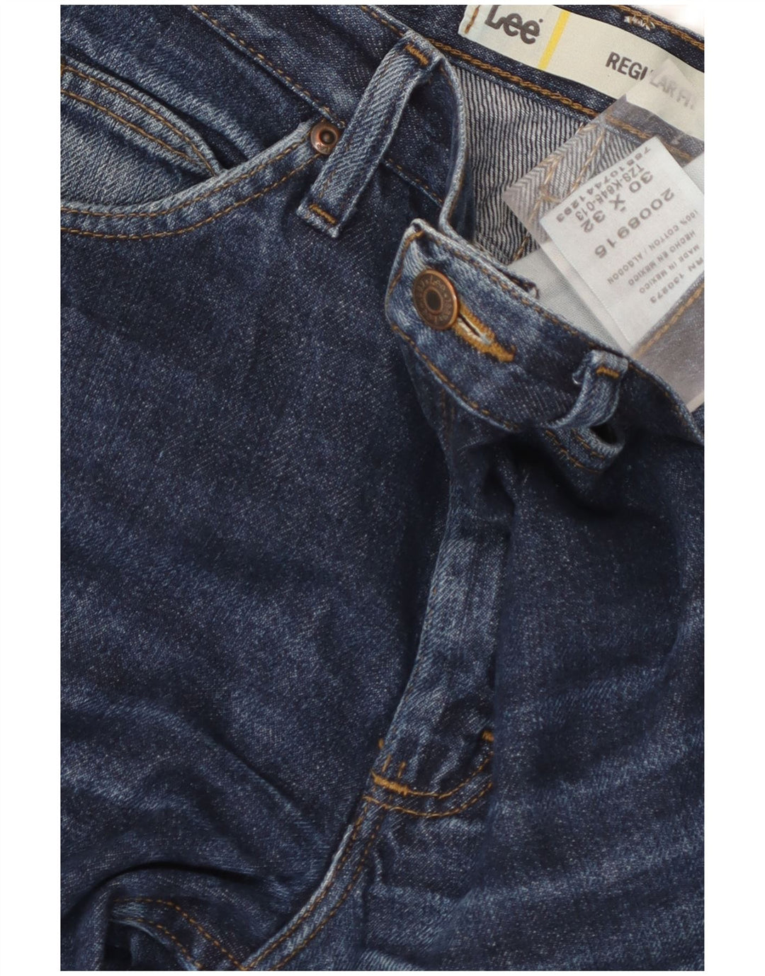 Vaqueros rectos de corte regular Lee para hombre W30 L32 Algodón azul