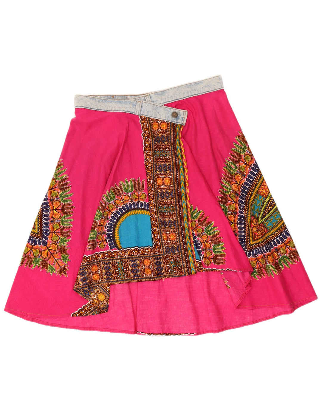 Levi's Falda Cruzada Asimétrica W32 De Algodón Geométrico Rosa Grande Para Mujer