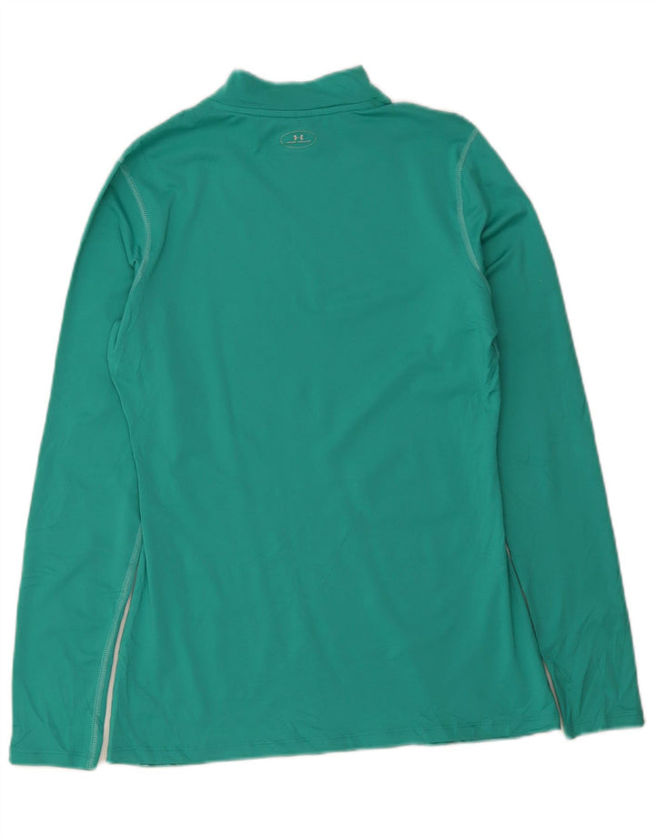 Under Armour Hombres Heat Gear Top Manga Larga Poliéster Verde Grande
