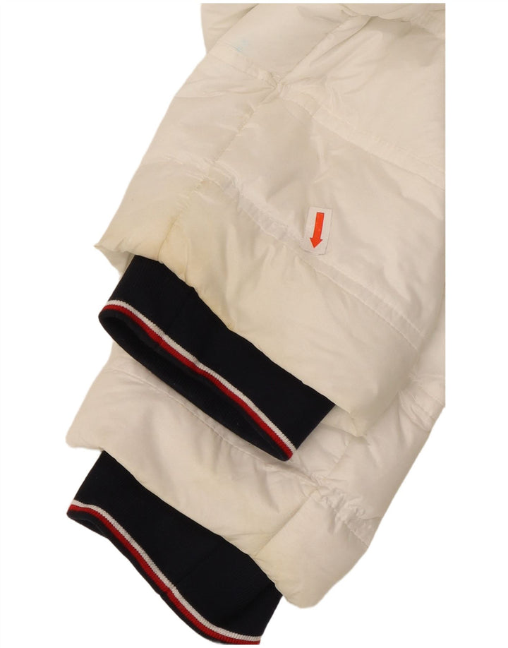 TOMMY HILFIGER Chaqueta acolchada para mujer UK 46 Grande Poliamida blanca