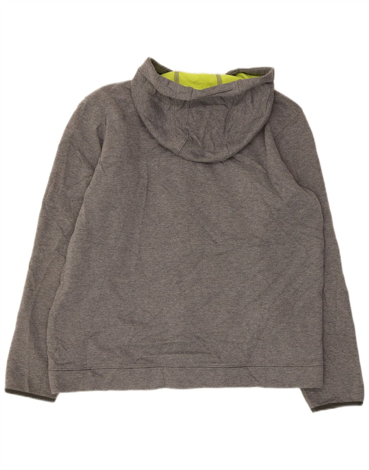 EDDIE BAUER Suéter con capucha y cremallera para hombre Poliéster gris grande