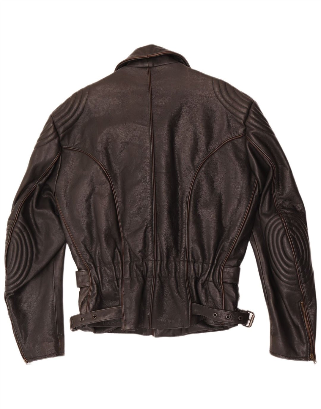 Richa Chaqueta motera de cuero estilo motor para hombre EU 52 XL Marrón