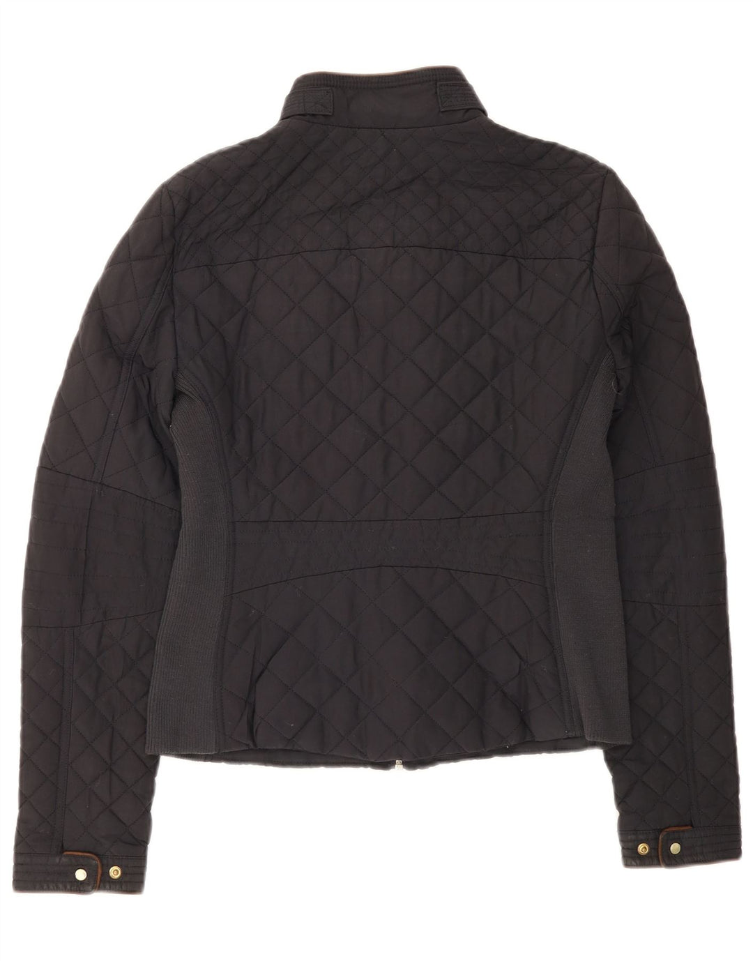 Zara Mujer Chaqueta Acolchada Reino Unido 40 Mediano Negro