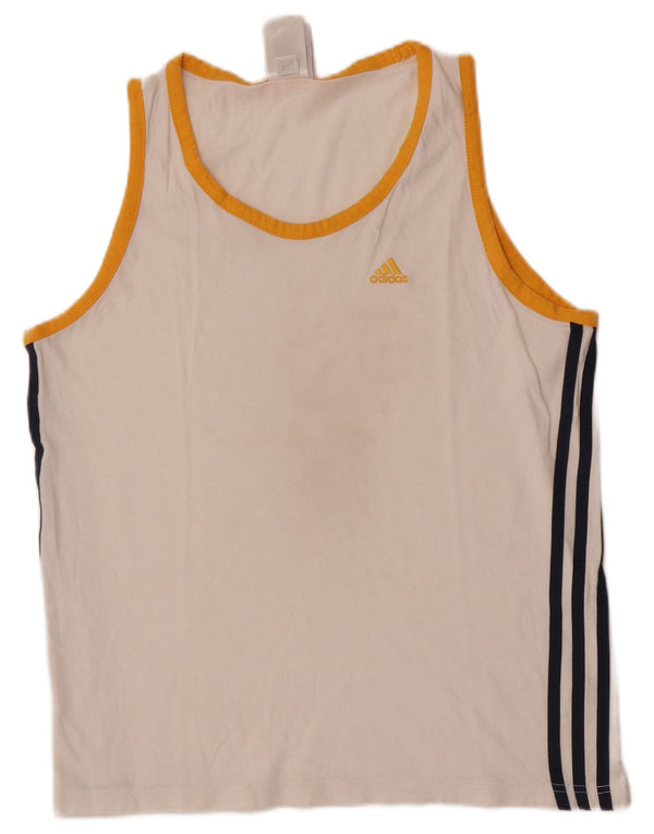 Adidas Camiseta para hombre Top UK 36/38 Small White Cotton