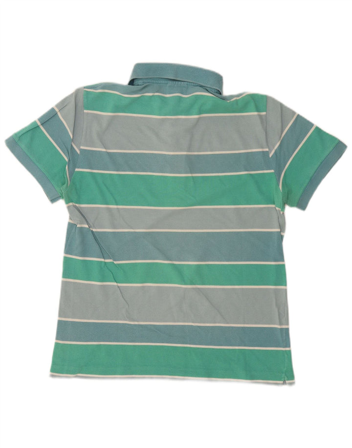 Lacoste Polo de rugby para hombre talla 4 algodón a rayas verde mediano