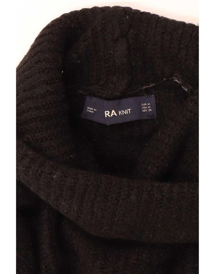 Zara - Jersey extragrande con cuello vuelto para mujer, talla 40, talla M, color negro