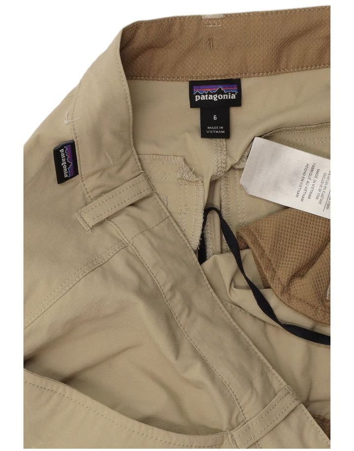 PATAGONIA Pantalones cargo rectos para mujer US 6 Medium W32 L32 Beige Nylon