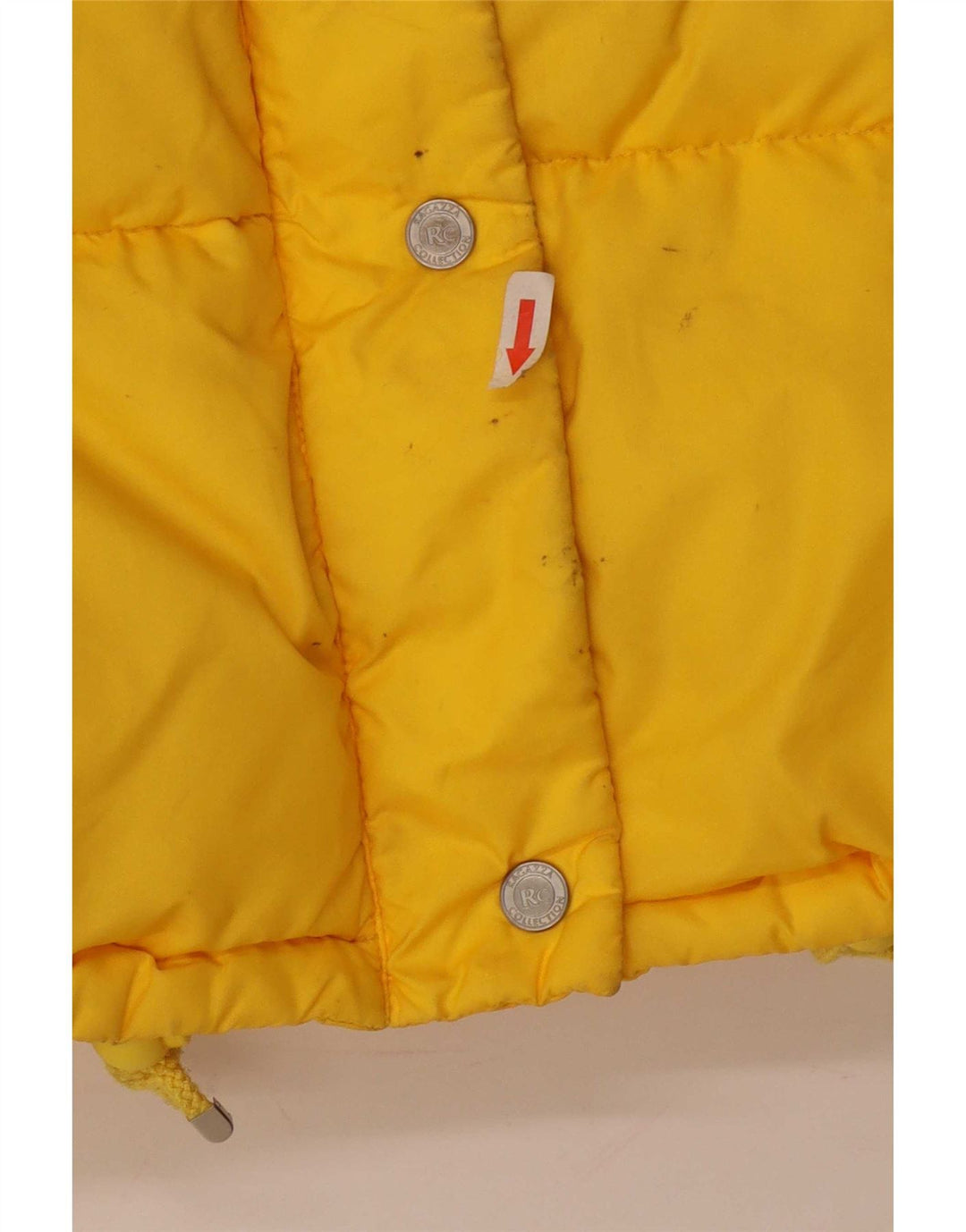 Ragazza Chaqueta acolchada para mujer UK 44 Large Poliamida amarilla