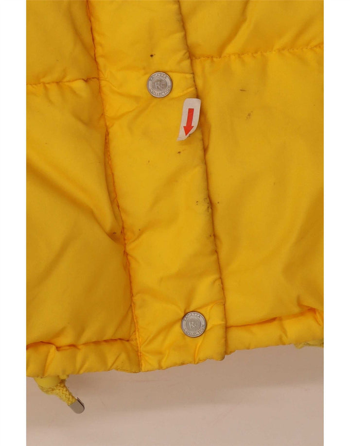 Ragazza Chaqueta acolchada para mujer UK 44 Large Poliamida amarilla