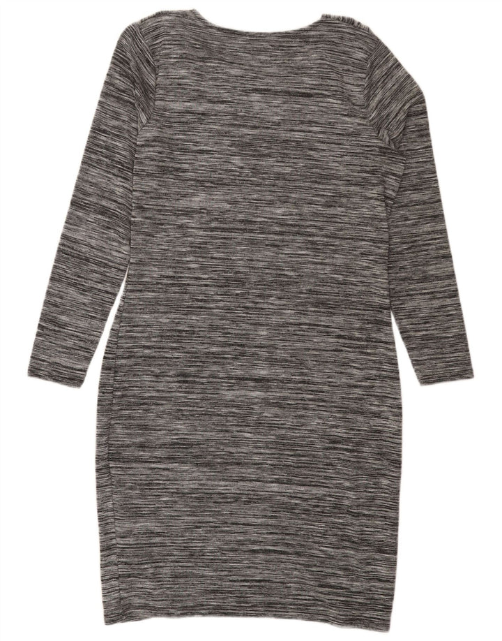 Marks & Spencer Vestido tipo jersey con cuello caído para mujer Reino Unido 44 Gris medio moteado