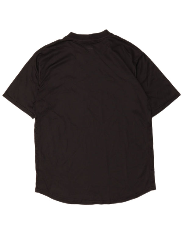 Camiseta Nike Dri Fit para hombre Top poliéster negro mediano
