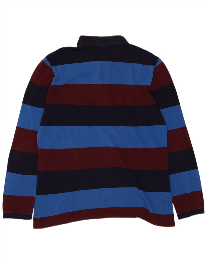 Lacoste Polo de rugby para hombre talla 4 mediano multicolor a rayas