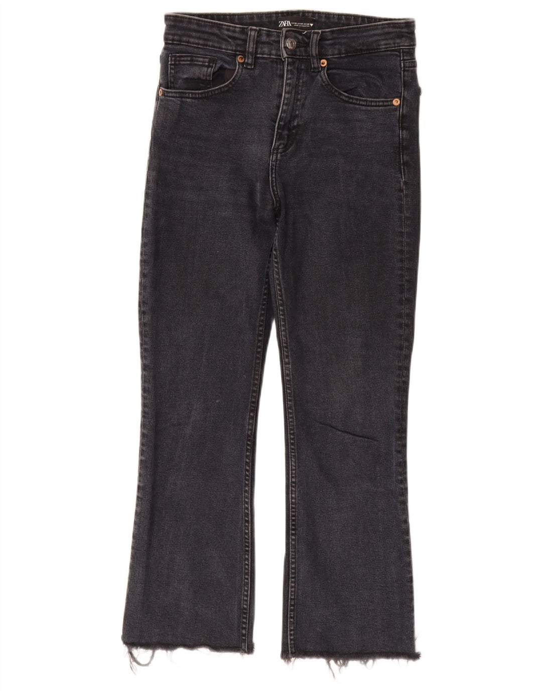 Zara Vaqueros Bootcut Mujer EU 36 XS W26 L27 Negro