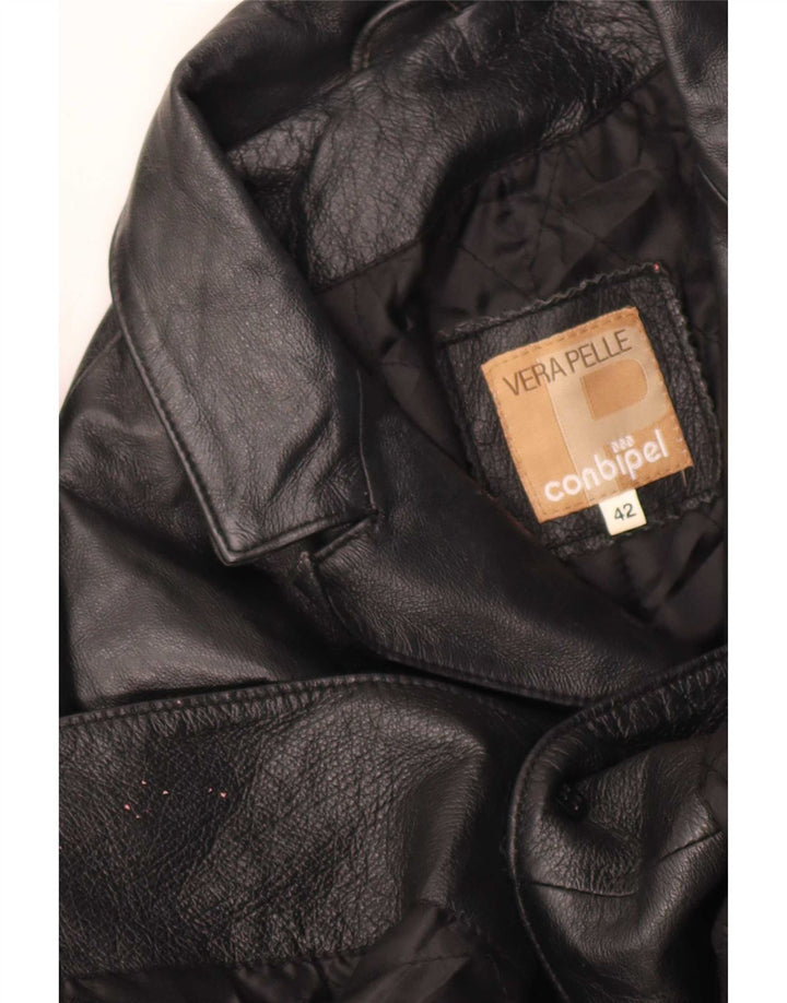 Abrigo de cuero para mujer Conbipel IT 42 Medium Black Classic