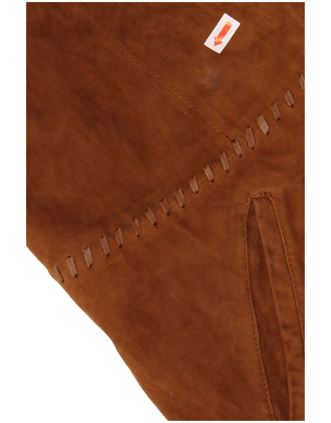 CONBIPEL Chaqueta Blazer de Ante con 2 Botones para Mujer IT 48 XL Cuero Marrón