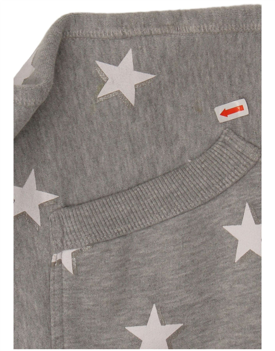 SUPERDRY Suéter con capucha y cremallera con patrón abstracto para mujer, talla 40, color gris grande