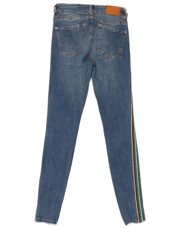 Zara Vaqueros pitillo Trafaluc para mujer EU 34 2XS W24 L28 Bloque de color azul