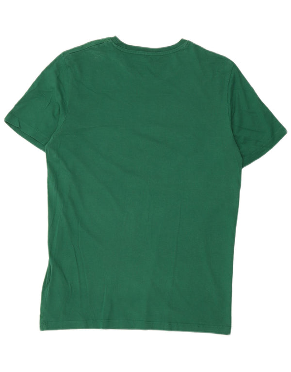 Jack & Jones Hombre Camiseta Gráfica Top Small Verde Colorblock Algodón
