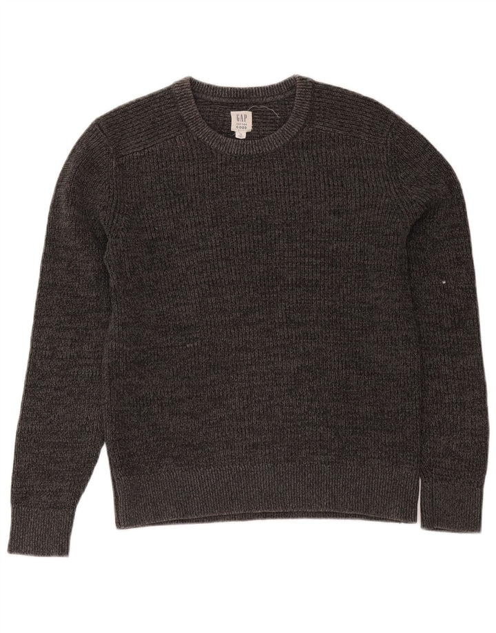 Jersey de cuello redondo para hombre Gap XS Algodón gris