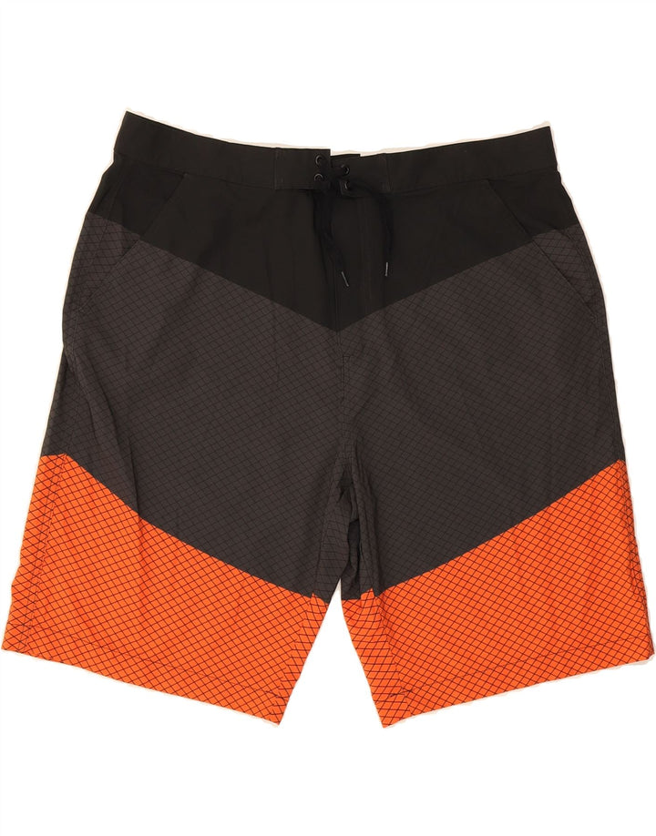 MOUNTAIN WAREHOUSE Mens Swimming Shorts XL Black Colourblock Polyester Vintage Mountain Warehouse and Second-Hand Mountain Warehouse from Messina Hembry 