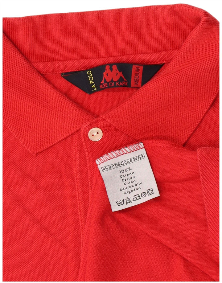 Polo Kappa Hombre Algodón Rojo Medio