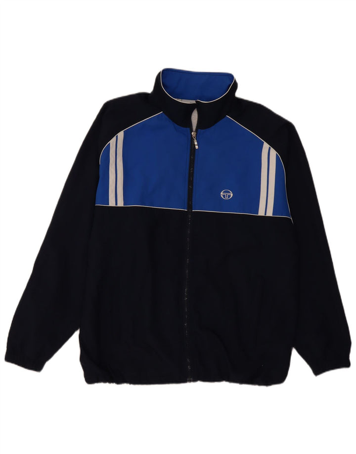 Sergio Tacchini - Chaqueta de chándal para hombre, talla grande, color azul marino