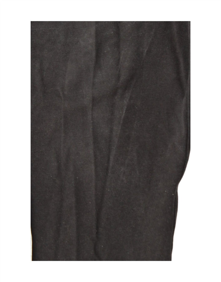 ADIDAS Womens Leggings UK 12/14 Medium  Black Cotton