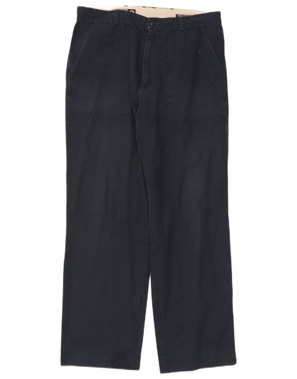 Navigare Pantalón chino recto para hombre IT 52 XL W34 L32 Algodón azul marino