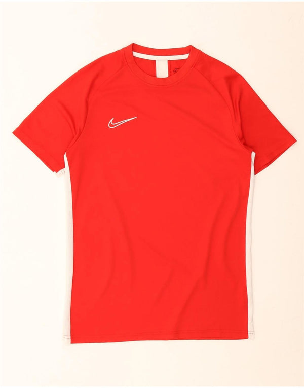 Camiseta Nike Dri Fit para hombre con bloques de color rojo mediano