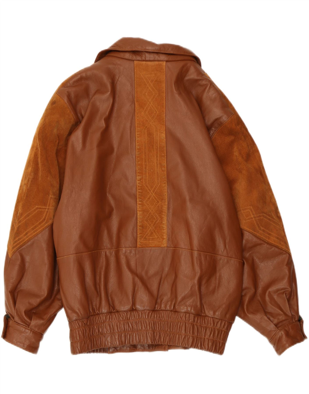 Vintage mujer chaqueta de cuero Reino Unido 14 marrón grande