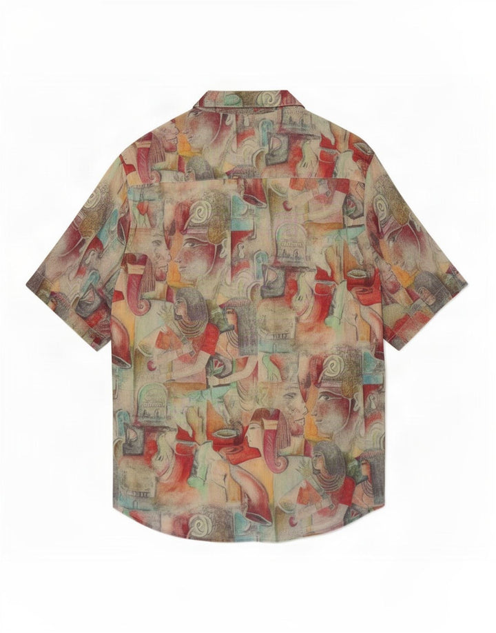 Votum Jacques Britt Camisa gráfica para hombre Talla 40 15 3/4 Mediana Multicolor