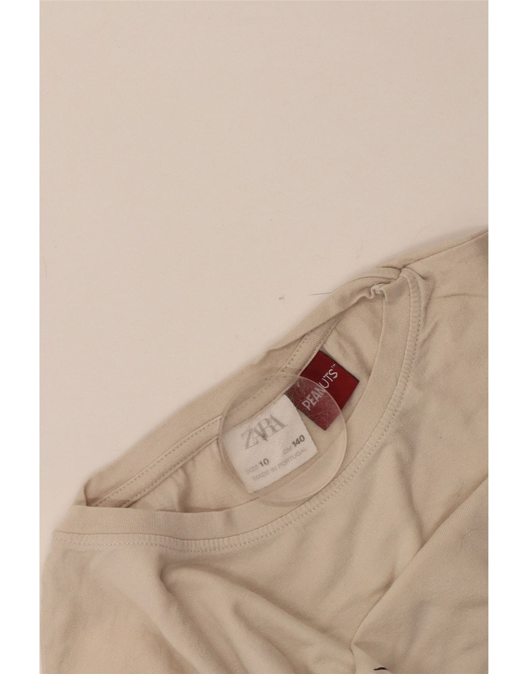 Zara Camiseta Gráfica para Niños Top 9-10 Años Off White