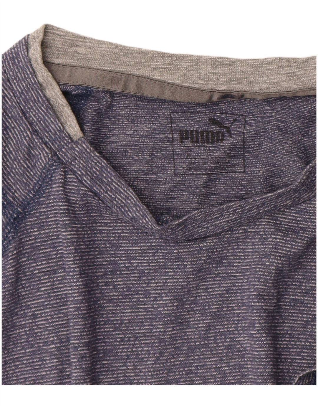 Camiseta PUMA para hombre Top Medium Blue Pinstripe