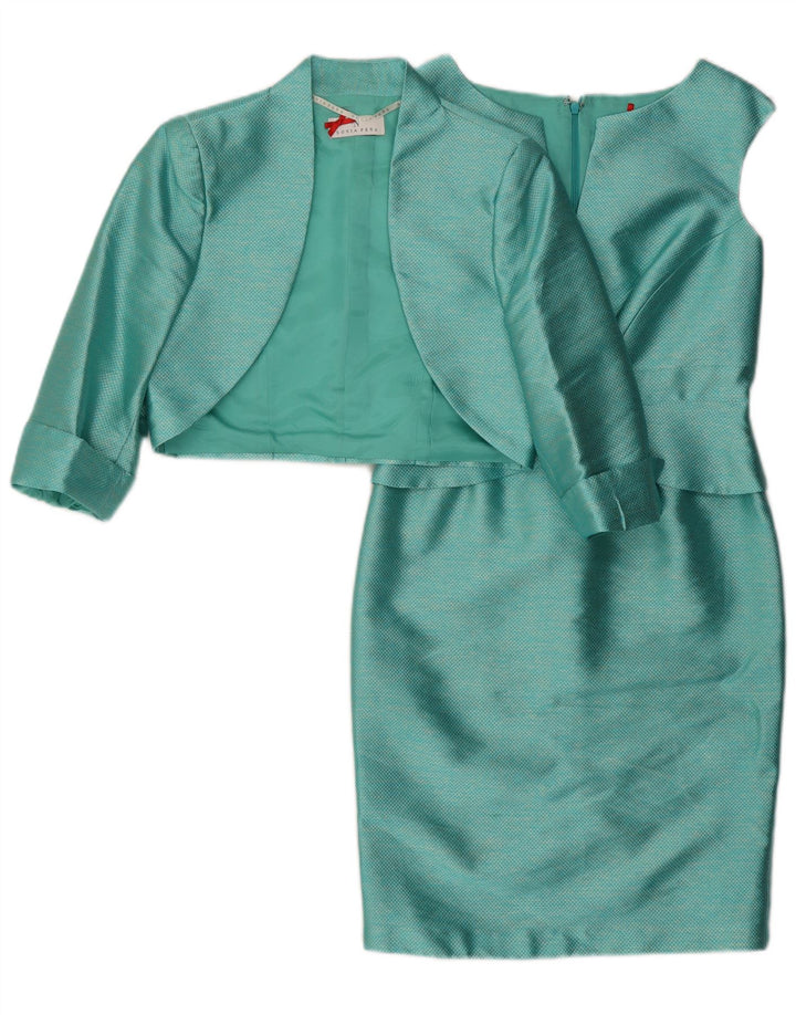 Conjunto de 2 piezas para mujer US 8 Poliéster turquesa mediano