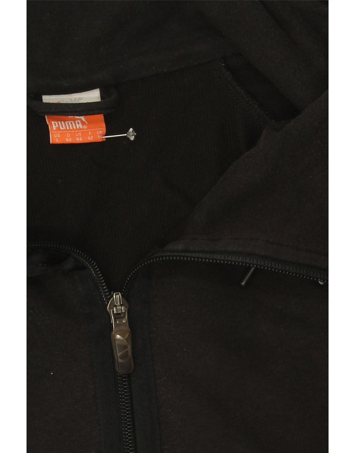 PUMA Womens Tracksuit Top Jacket UK 14 Medium  Black Cotton Vintage Puma and Second-Hand Puma from Messina Hembry 