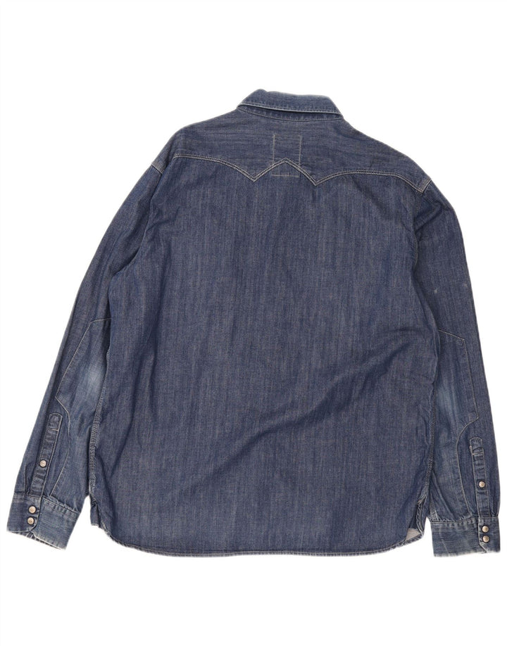 G-Star Camisa vaquera para hombre 2XL Algodón azul